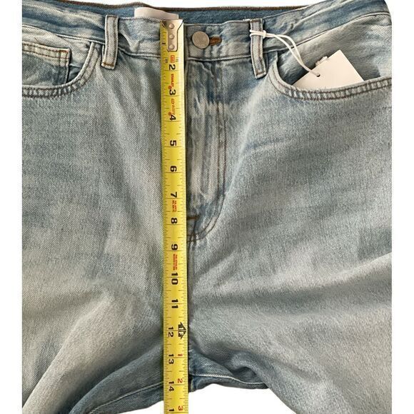 FRAME Revolve Le Jane High Rise Straight Leg Distressed Jeans 32 Winslow - Picture 9 of 12